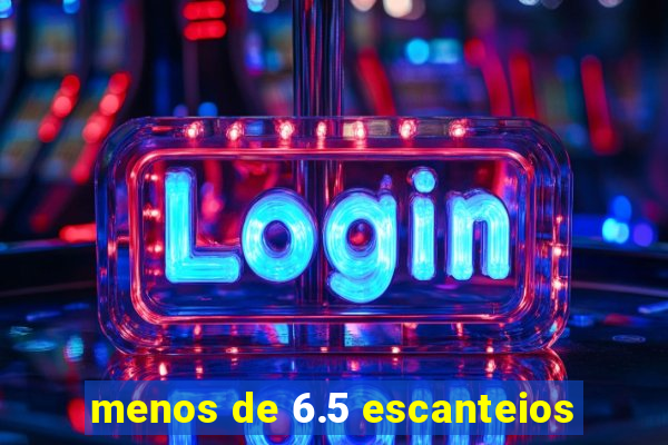 menos de 6.5 escanteios